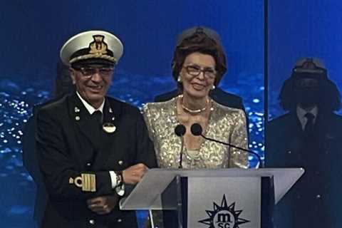 Sophia Loren Presides Over MSC Seashore Naming Ceremony