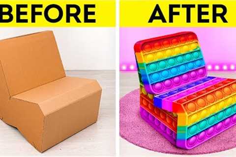 LOW-BUDGET ROOM MAKEOVER IDEAS || Smart Repair Hacks &amp; Tricks