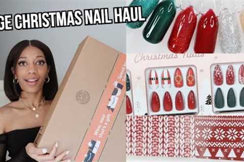 HUGE CHRISTMAS 2021 NAIL HAUL AMAZON | Christmas nail art supply haul 2021