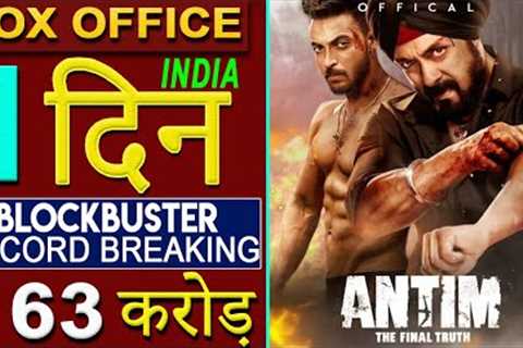 Antim Box Office Collection, Antim 1st Day Collection, Salman Khan, Aayush Sharma, #Antim