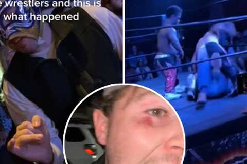 Fan Makes Bet to Jump in Ring With Little Wrestlers, Instantly Regrets It