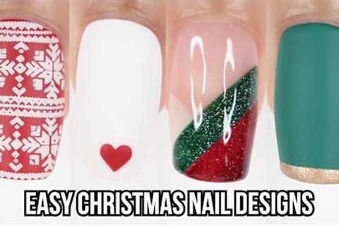 CHRISTMAS NAIL DESIGNS 2021| easy minimal Christmas nail art compilation 2021 perfect for beginners!