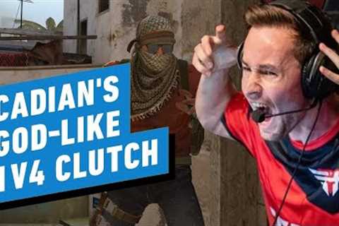 Pros React UNREAL1v4 CadiaN Clutch at CSGO ESL Pro League ft  Machine and Bardolph