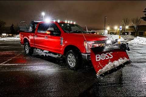 FIRST SNOW PLOW RUN OF THE SEASON! ($$$ TO BE MADE!)