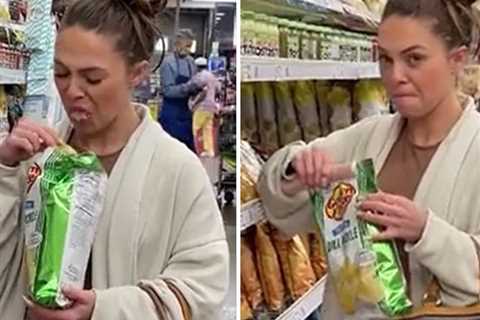 Revolting Video Shows Woman Spitting Chips Back Into Bag and Resealing it in Grocery Store