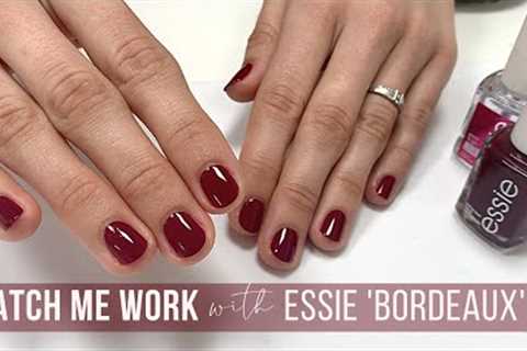FULL SALON MANICURE feat. Essie "Bordeaux" [WATCH ME WORK]