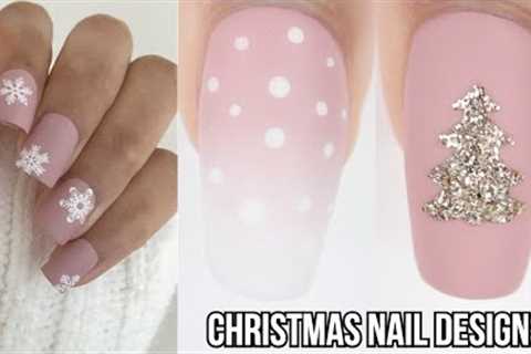 CHRISTMAS NAIL DESIGNS 2021 | easy pink Christmas nail art compilation 2021
