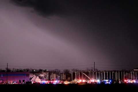 An Amazon warehouse in Illinois, which took a direct hit, has confirmed the deaths of two people.
