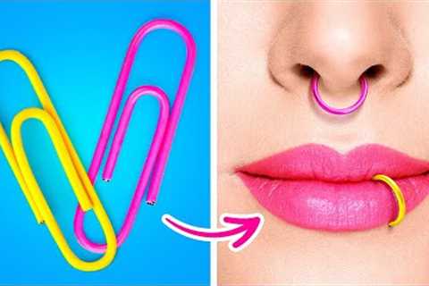 DIY Fake Piercings || Amazing Jewelry Ideas To make At Home