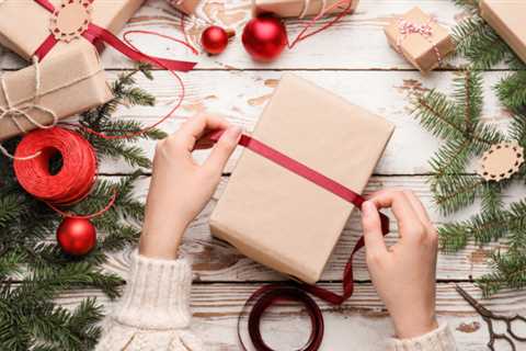 There are many clever ways to wrap gifts, including using no tape or too-small-pieces.