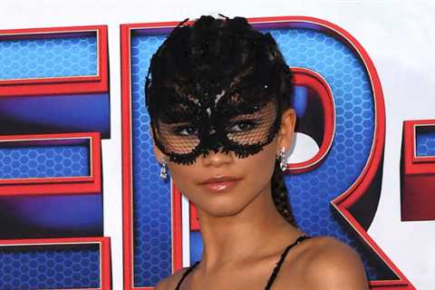 Zendaya Steals the Show at 'Spider-Man No Way Home' Premiere in Barely-There Spider Web Dress