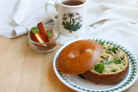 These Quiche-Stuffed Bagels Are A Perfect Holiday Breakfast Treat