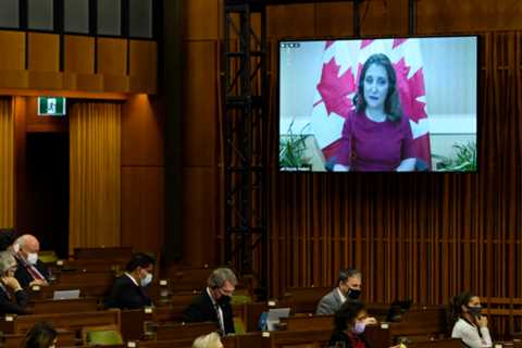 Freeland promises $30 billion for pandemic funding