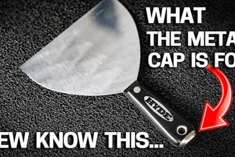Few Know the 3 Uses for the Metal Cap on a Putty Knife  #shorts