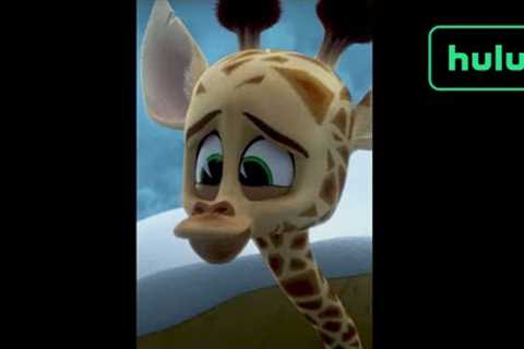 Snow Slide! | Madagascar: A Little Wild | Hulu Christmas | #Shorts