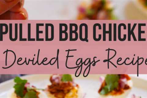Pulled BBQ Chicken Deviled eggs