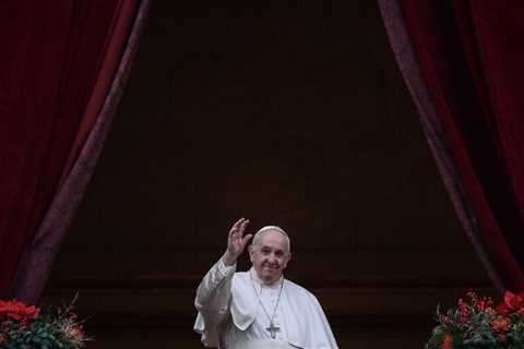 Pope prays for healing and peace as Covid disrupts a second Christmas