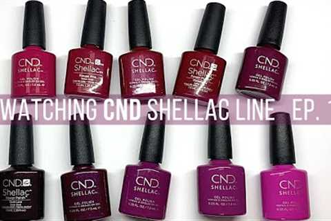 Swatching the entire CND SHELLAC collection [VIDEO #12] MAROONS/DARK REDS