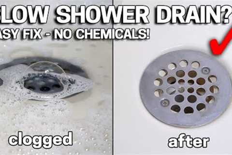 DON'T LIVE with SLOW DRAINS - Make Your Shower Drain like New In 2 Minutes