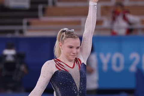 Jade Carey, USA, wins floor exercise gold