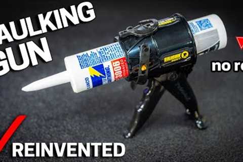 IMPOSSIBLE DESIGN Caulking Gun that FITS ANYWHERE with NO ROD - Siligun