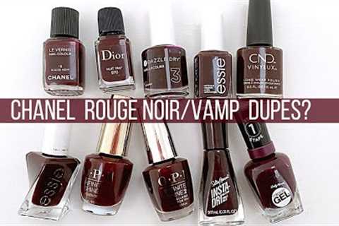 Chanel Rouge Noir/Vamp DUPES? ♥️ ?