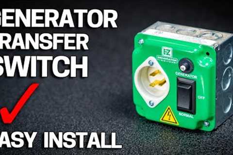 Easy DIY Generator Transfer Switch Install - Works with ANY Portable Gas or Battery Generator