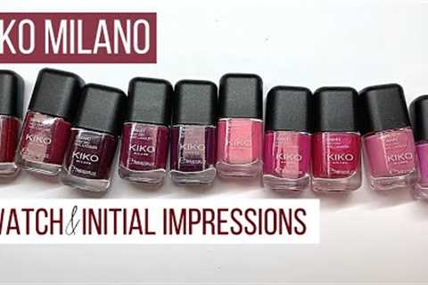KIKO MILANO. FIRST IMPRESSIONS &amp; SWATCH  ??