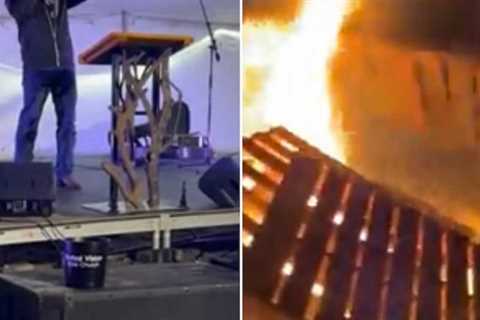 Public Book Burning by Pastor Greg Locke of 'Demonic' Workes Like Harry Potter or Twilight