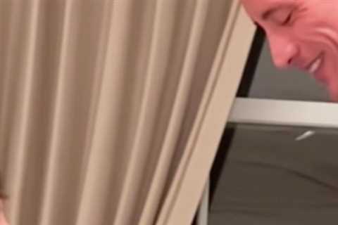 In Sweet Video, The Rock Hilariously Attempts to Protect himself As His Daughters Poke at Him