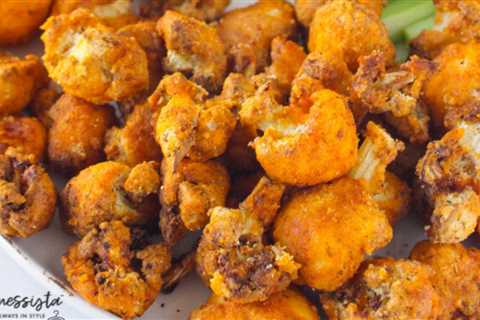 Air Fryer Buffalo Cauliflower Bites (gluten-free)