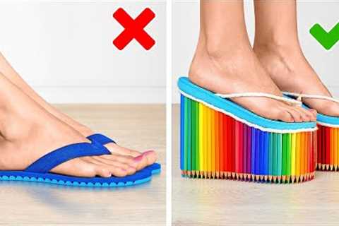 INCREDIBLE SHOE IDEAS AND USEFUL FEET HACKS