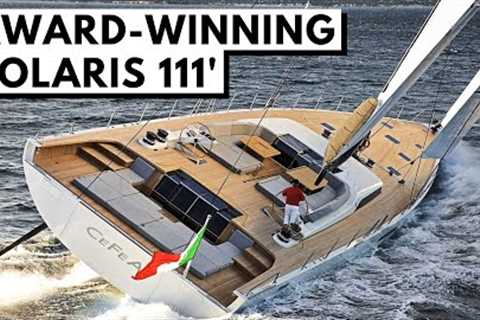 SOLARIS 111' CeFeA SuperYacht Tour All Carbon Fiber Award-winning Performance Sailing Yacht