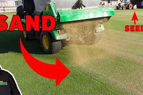 Why do they spread sand on greens