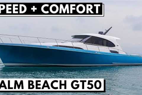 PALM BEACH GT50 EXPRESS YACHT TOUR / Downeast Performance Luxury Cruiser