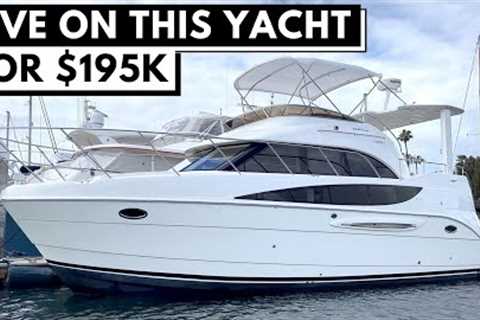 $195,000 2006 MERIDIAN 368 AFT CABIN MOTOR YACHT TOUR / Affordable Liveaboard Power Boat