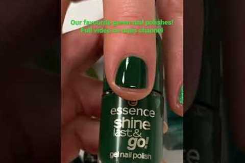 Our favourite green nail polishes ? #shorts