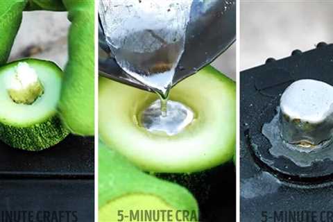 A Zucchini can fix a car battery terminal