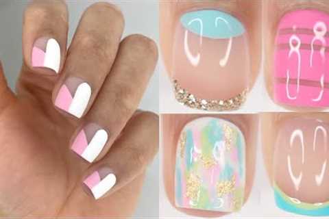 EASY SPRING/SUMMER NAIL IDEAS | Spring nail polish colors nail art compilation for short nails 2022
