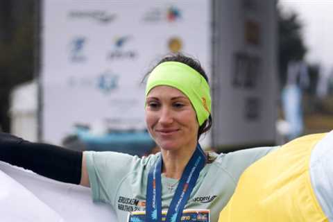 A Ukrainian Refugee Wins the Jerusalem Marathon Women's Race