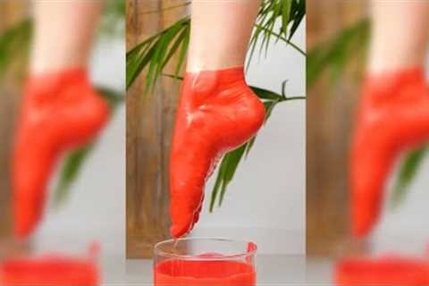 AWESOME REALISTIC DIY FOOT GYPSUM FIGURE #shorts