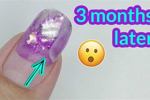 Extensions after 3 months... Still on ? Mermaid Tail Nail Art