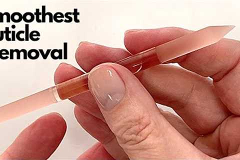 How to Use a Glass Manicure Stick [for smoothest &amp; gentlest cuticle removal]