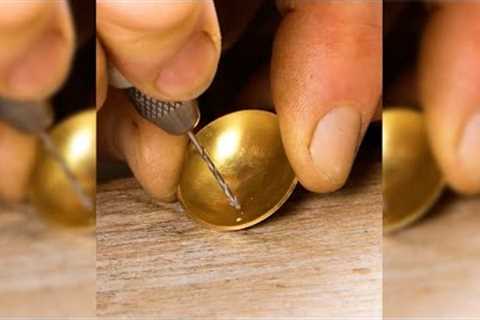 Melting antique cutlery to make exclusive accessories #shorts