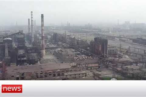 Ukraine War: Drone video shows under-siege Mariupol steel plant