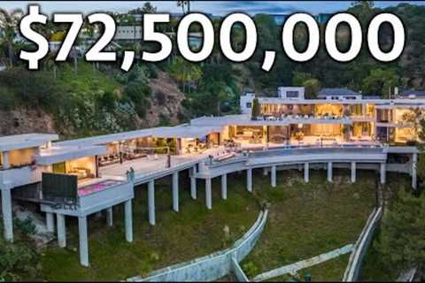 Inside a $72,500,000 Hollywood Hills MEGA Estate with Incredible Amenities!