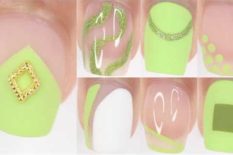 SUMMER NAIL DESIGNS 2022 | lime green nail art designs compilation