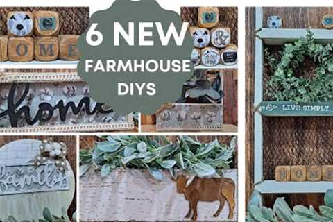 Six AWESOME,  NEW farmhouse DIYS. #farmhousediy