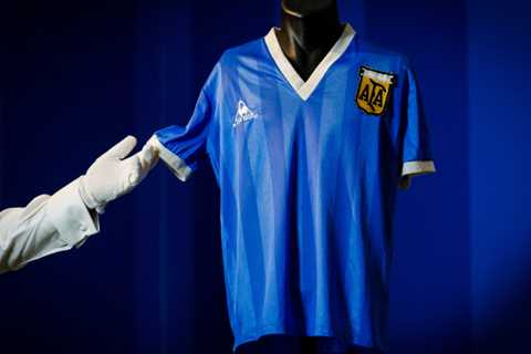 Diego Maradona's Hand of God Jersey sells for $9.3 million
