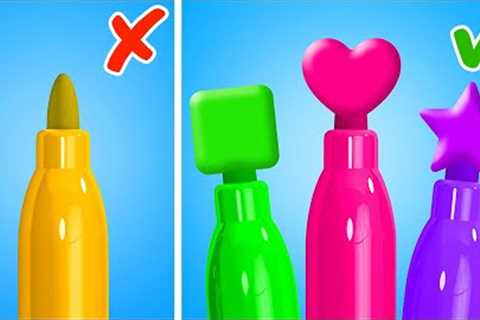 BEST SCHOOL HACKS &amp; CRAFTS || Useful Tips For Parents